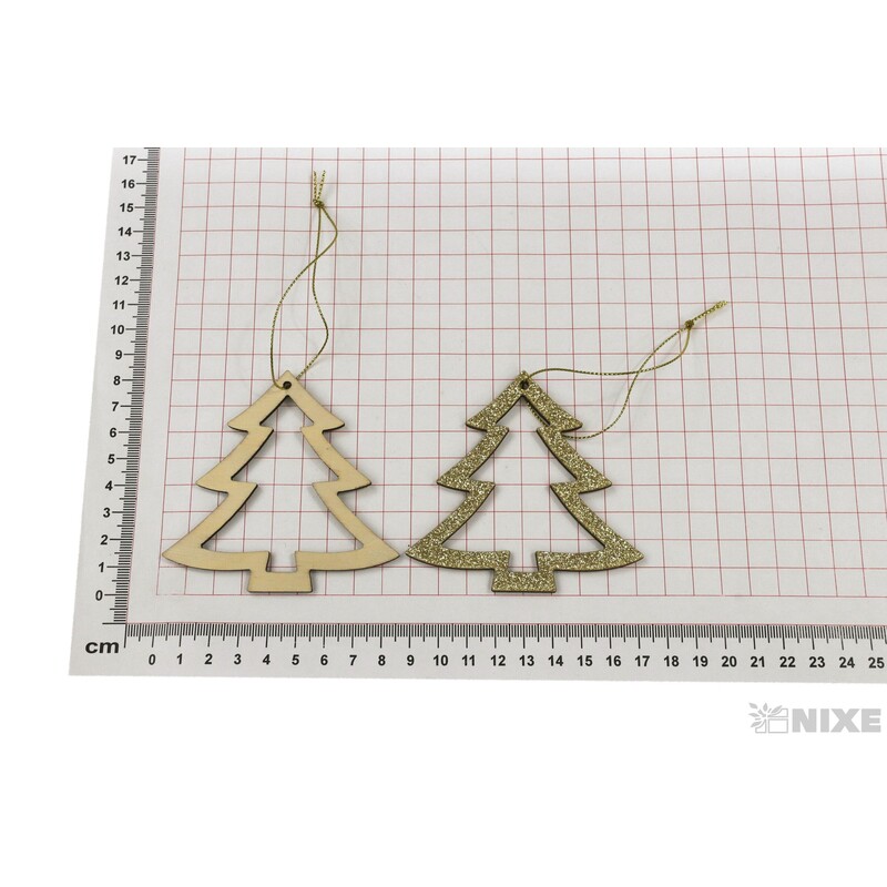 ZÁVĚS STROMEČEK 3ks 8cm*MIX BAREV