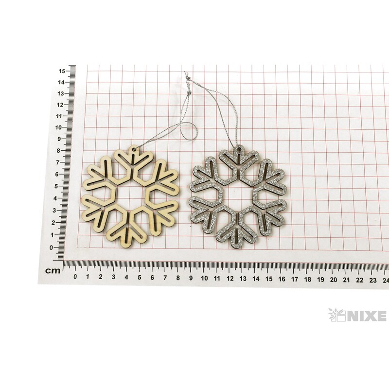 ZÁVĚS VLOČKA 3ks 8cm*MIX BAREV