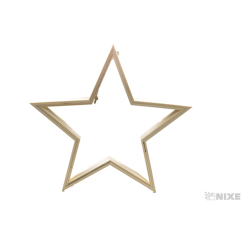 ZÁVĚS HVĚZDA 28cm*PŘÍRODNÍ