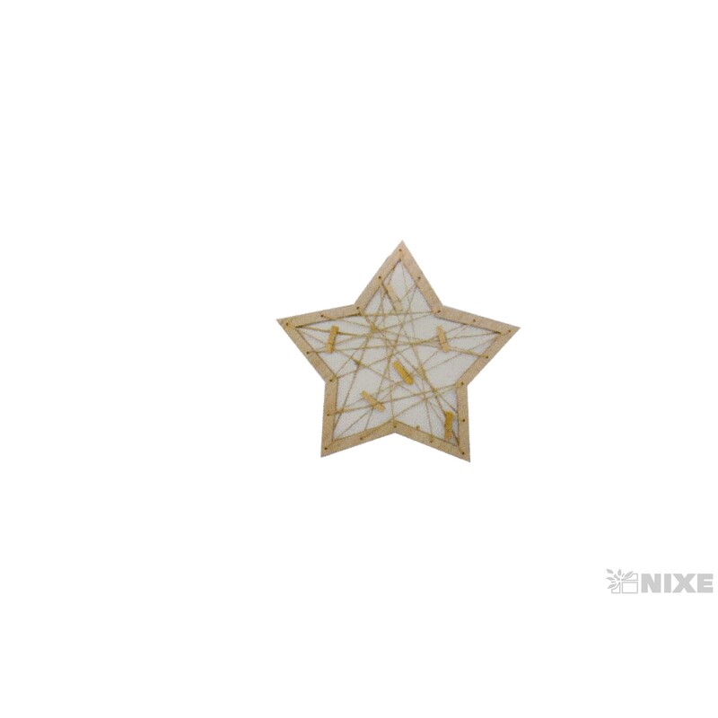 ZÁVĚS HVĚZDA 30cm*PŘÍRODNÍ