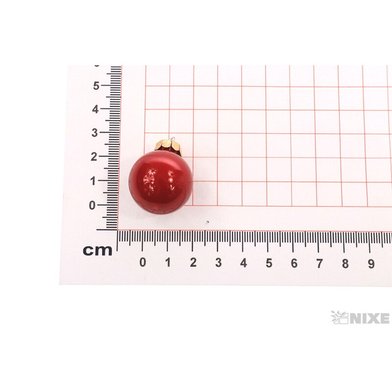 KOULE ZÁVĚS 2,5cm 24ks MIX*ČERVENÁ