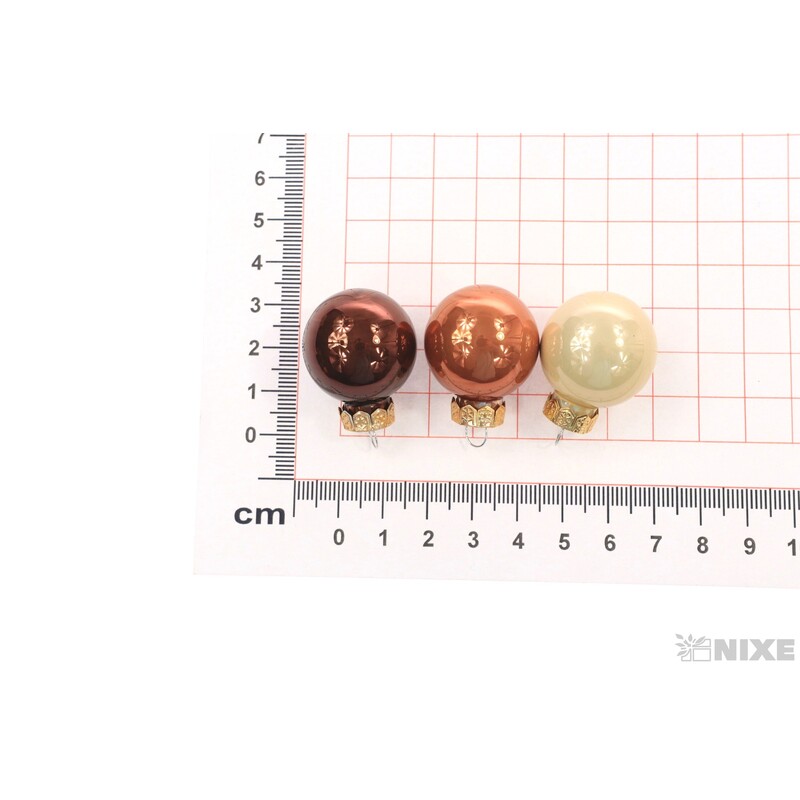 KOULE ZÁVĚS 2,5cm 24ks MIX*KRÉMOVÁ