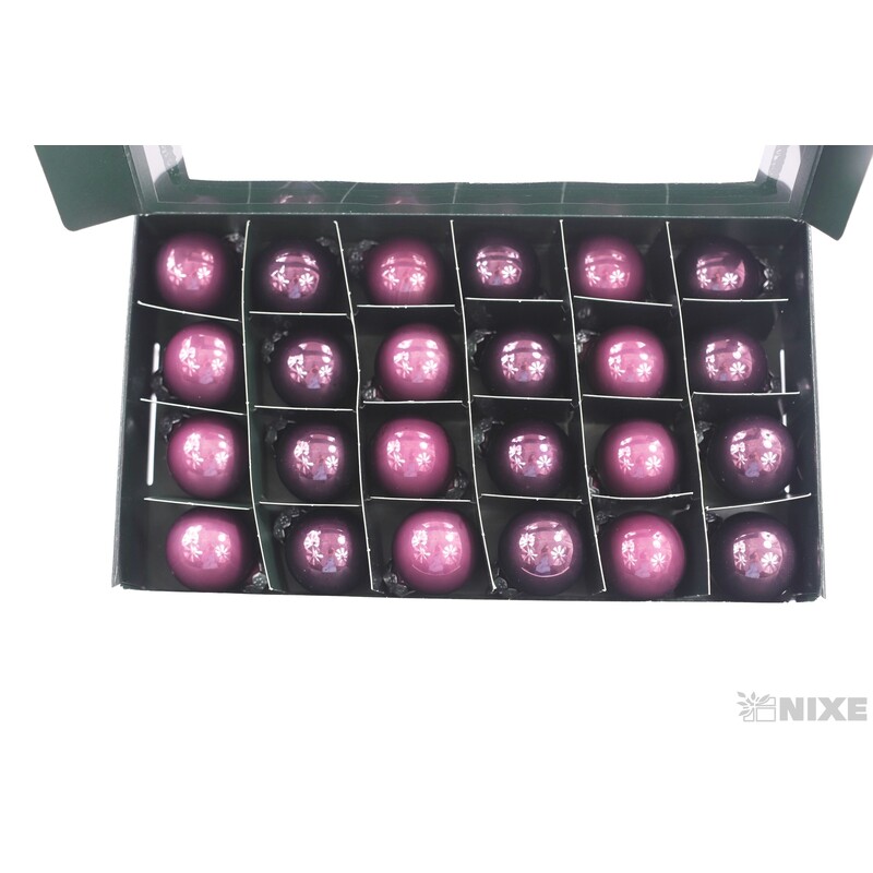 KOULE ZÁVĚS 2,5cm 24ks MIX*FIALOVÁ