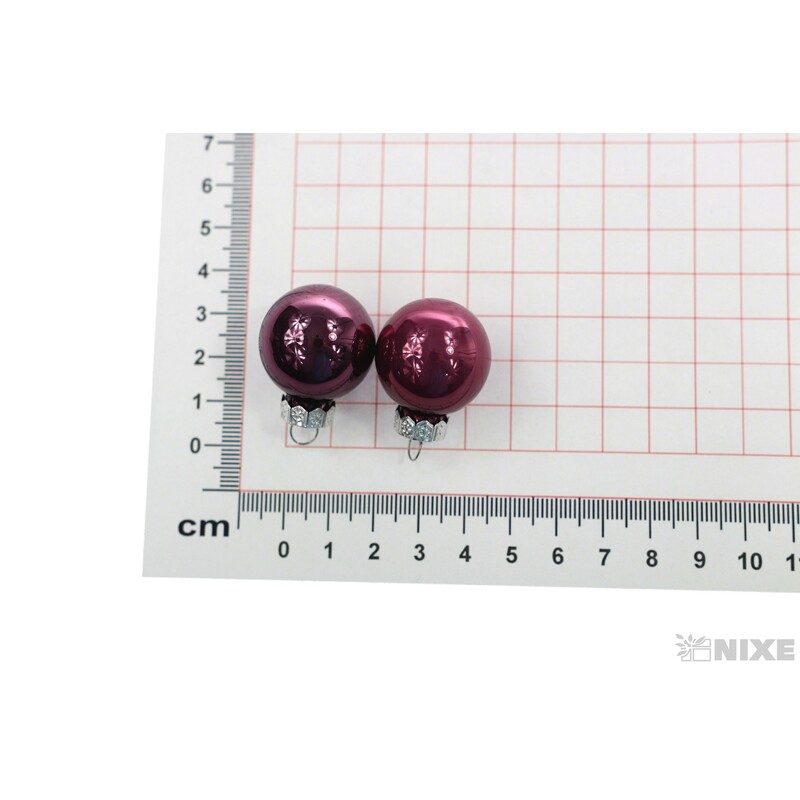 KOULE ZÁVĚS 2,5cm 24ks MIX*FIALOVÁ