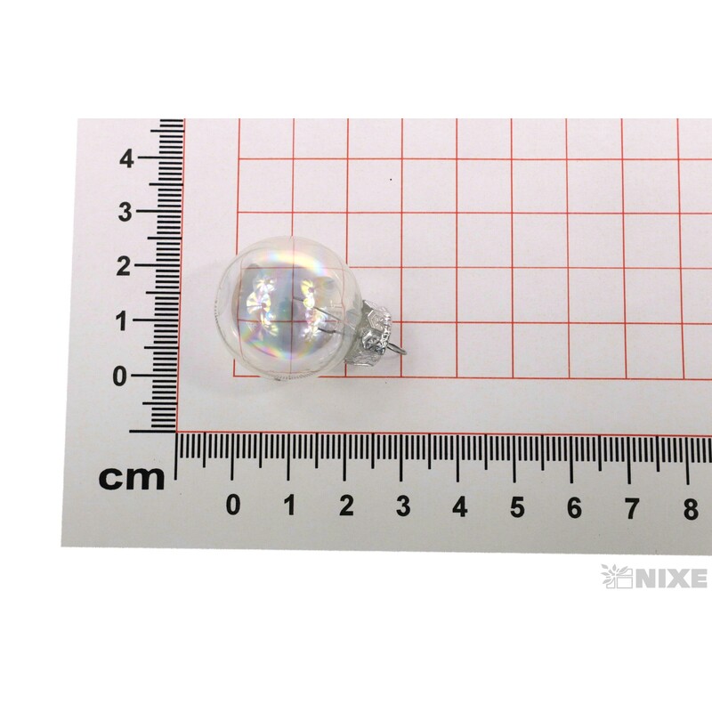 KOULE ZÁVĚS 2,5cm 24ks*PRŮHLEDNÁ