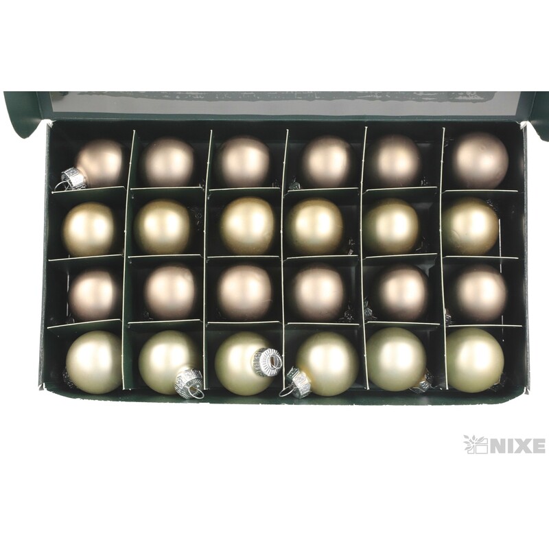 KOULE ZÁVĚS 2,5cm 24ks MIX*ZLATÁ SV.