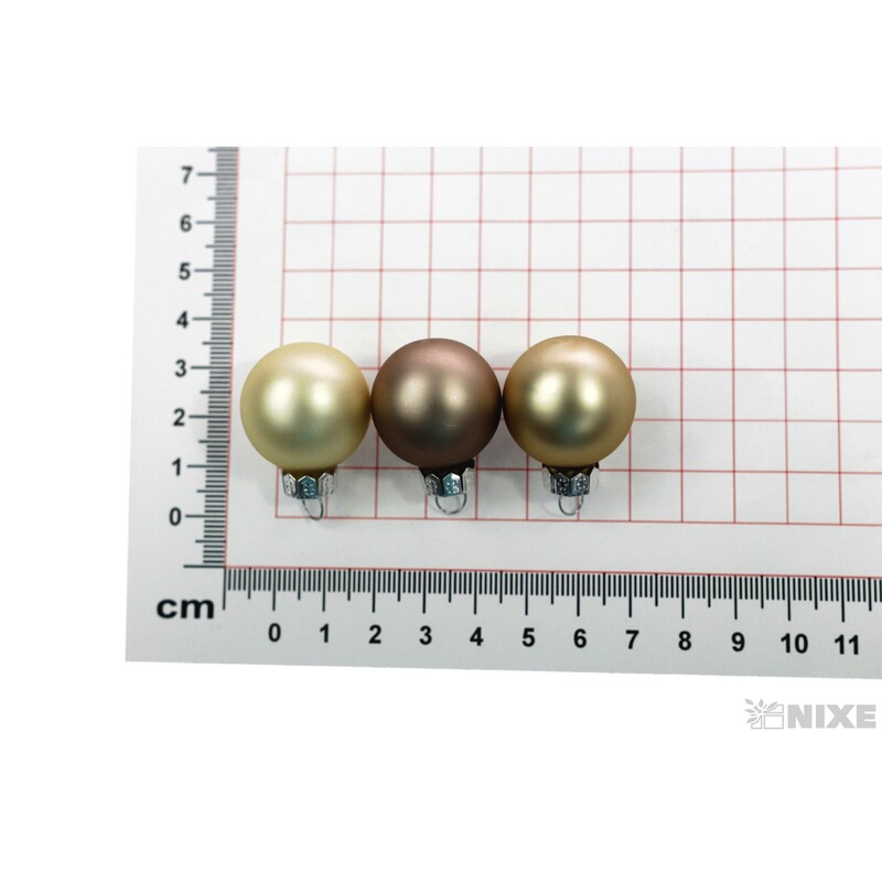 KOULE ZÁVĚS 2,5cm 24ks MIX*ZLATÁ SV.