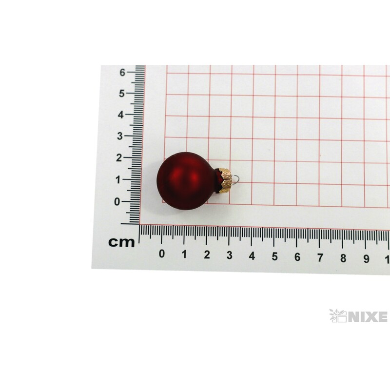 KOULE ZÁVĚS 2,5cm 24ks MIX*ČERVENÁ