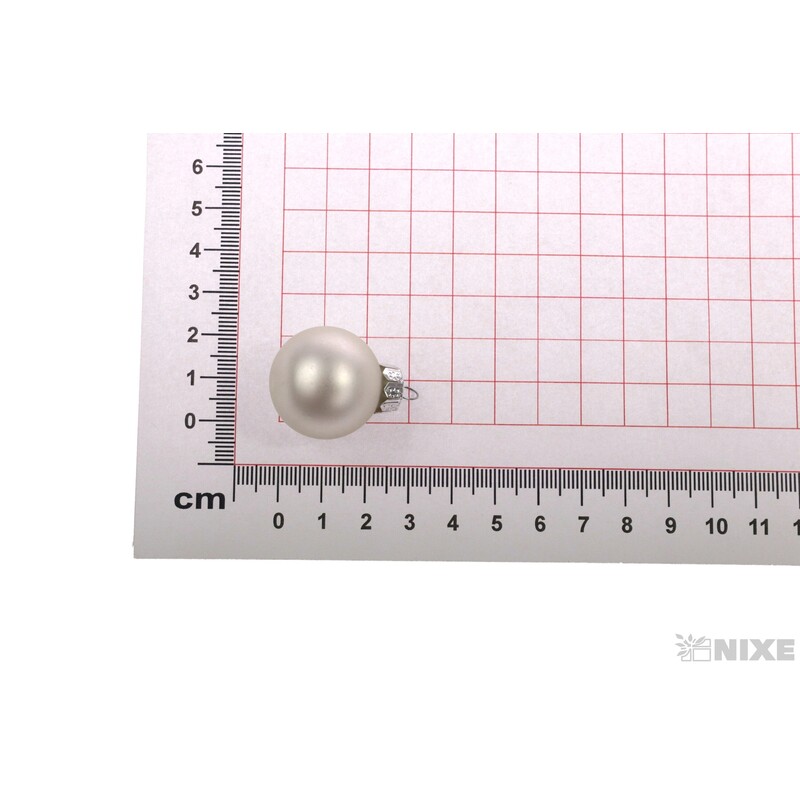 KOULE ZÁVĚS 2,5cm 24ks MAT*STŘÍBRNÁ