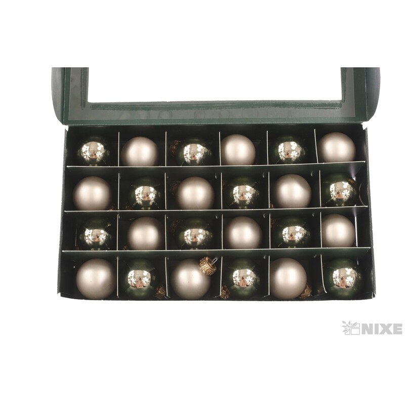 KOULE ZÁVĚS 2,5cm 24ks MIX*ZLATÁ SV.