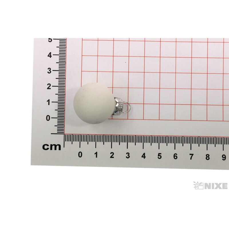 KOULE ZÁVĚS 2,5cm 24ks MAT*BÍLÁ