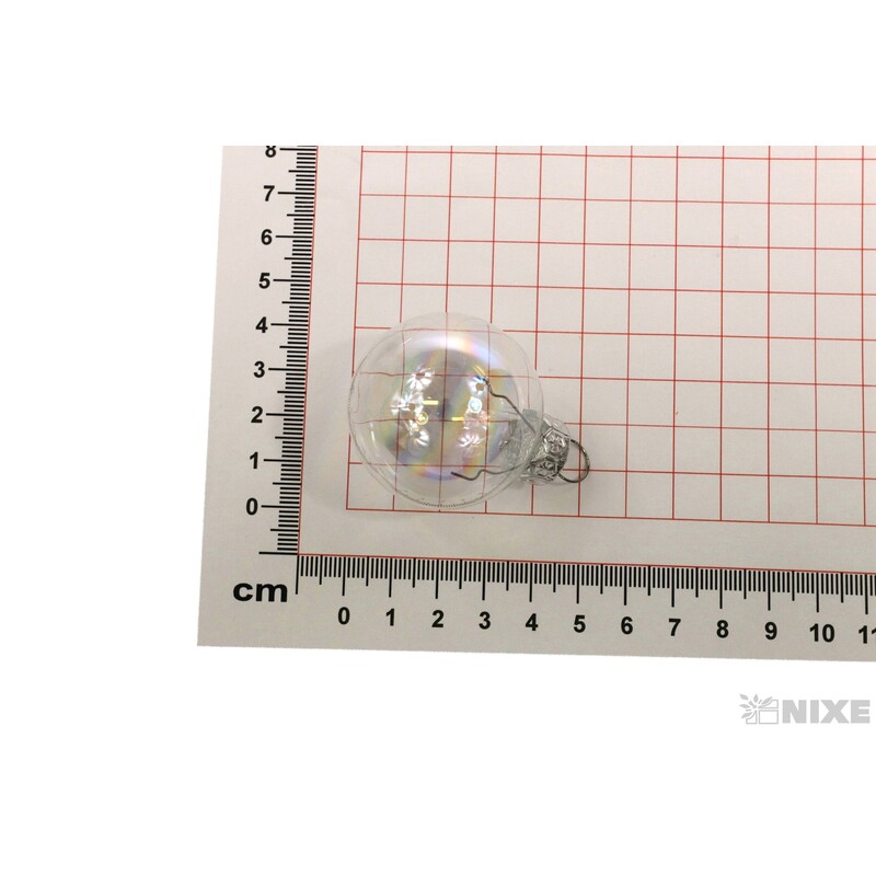 KOULE ZÁVĚS 4cm 15ks*PRŮHLEDNÁ