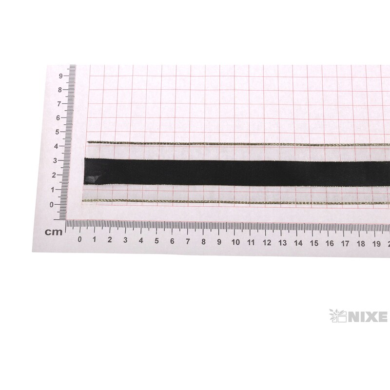 PES MONOF. DR. 40mmx25m*ČERNÁ+ZLATÁ 103900