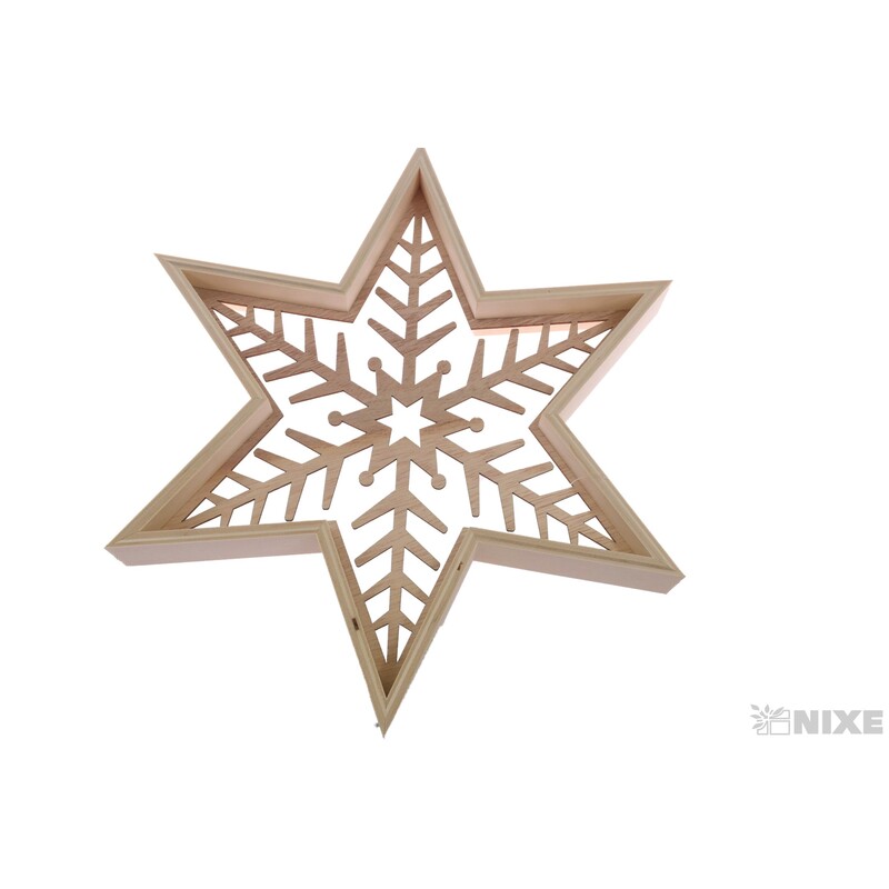 HVĚZDA 28x32cm*PŘÍRODNÍ