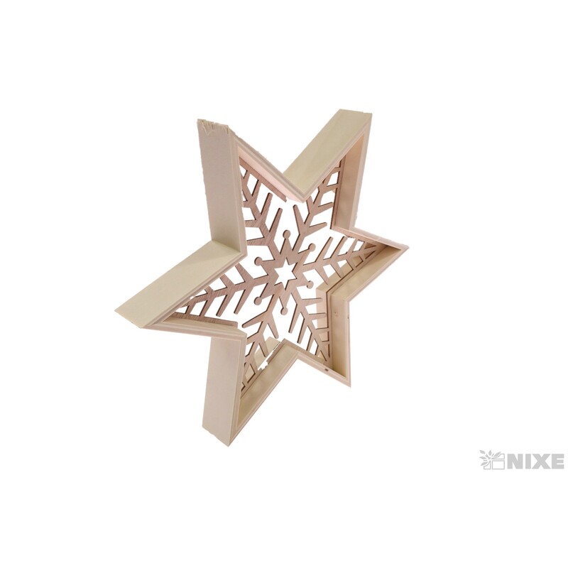 HVĚZDA 28x32cm*PŘÍRODNÍ