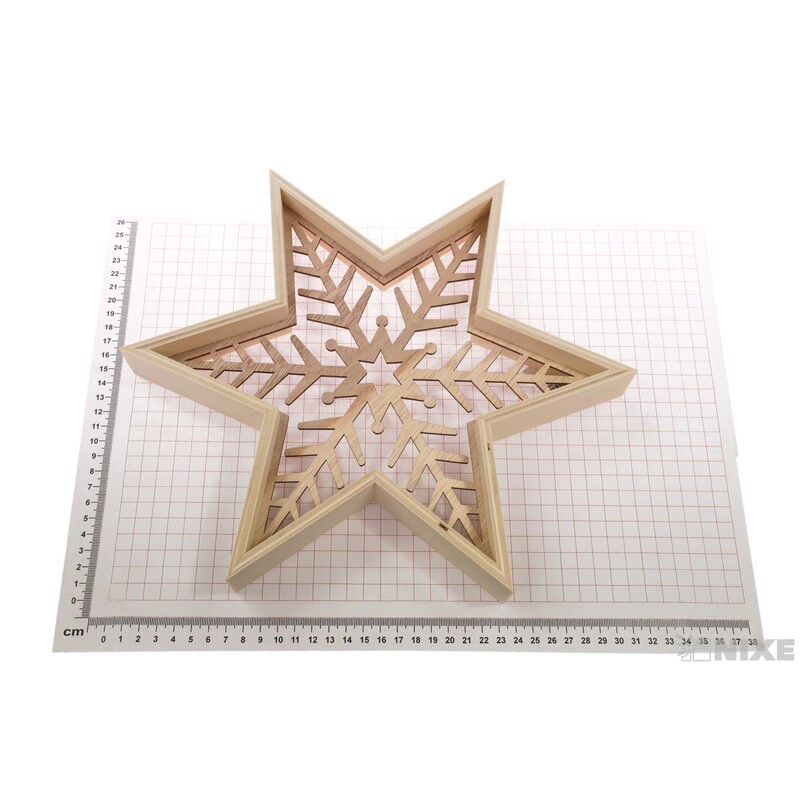 HVĚZDA 28x32cm*PŘÍRODNÍ