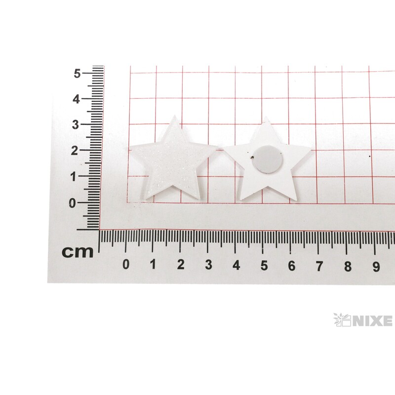 HVĚZDA NALEPOVACÍ 3,5cm 8ks*MIX BAREV
