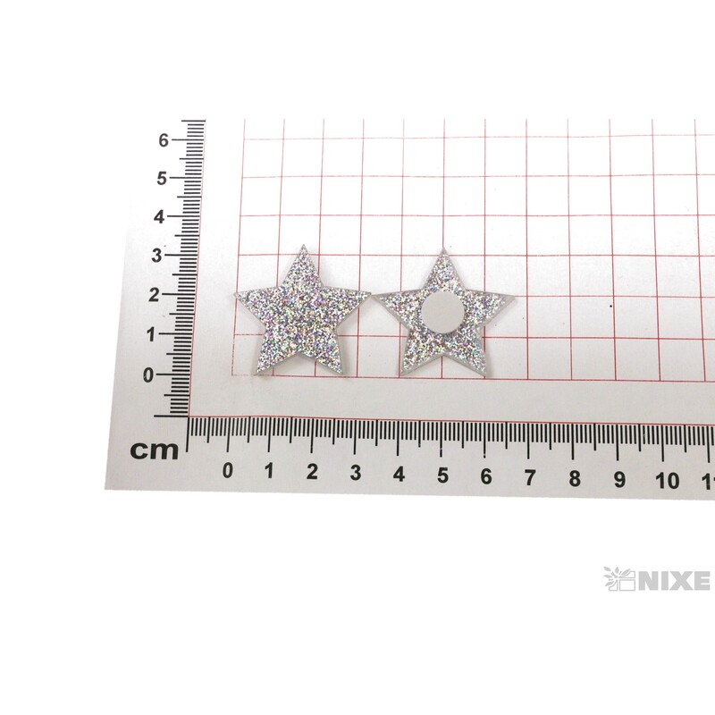 HVĚZDA NALEPOVACÍ 3,5cm 8ks*MIX BAREV