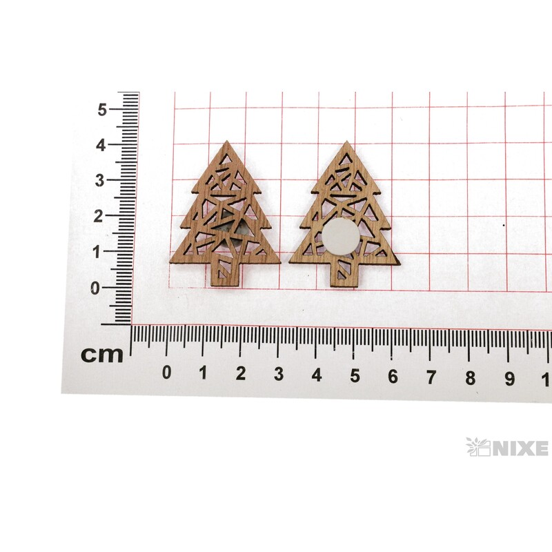 STROMEČEK NALEPOVACÍ 4cm 8ks*PŘÍRODNÍ