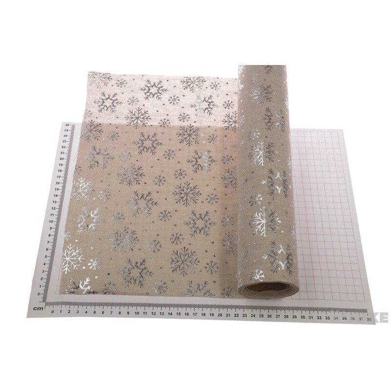 ROLE JUTA VLOČKA 36cmx5yd*STŘÍBRNÁ V+