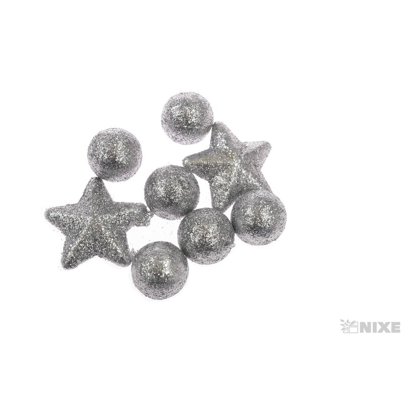 KULIČKY 2cm 35ks*STŘÍBRNÁ