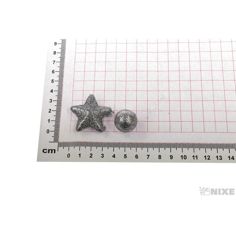 KULIČKY 2cm 35ks*STŘÍBRNÁ