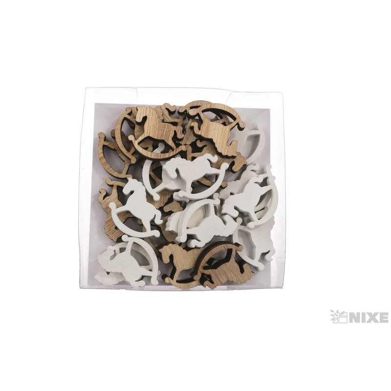 KONÍK D 2cm 24ks*MIX BAREV