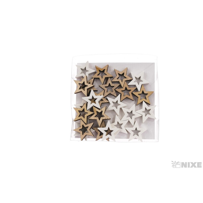 HVĚZDA D 2cm 24ks*MIX BAREV