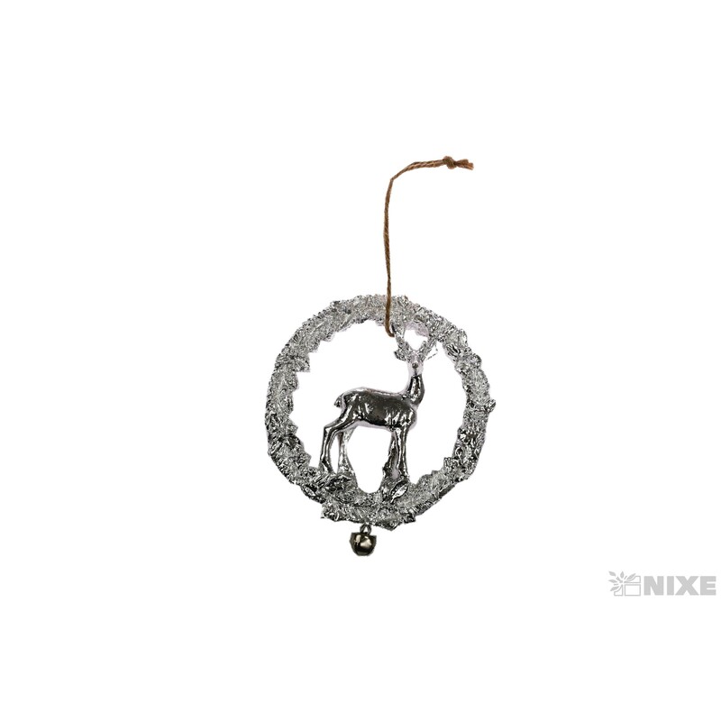 ZÁVĚS JELEN 10cm*STŘÍBRNÁ