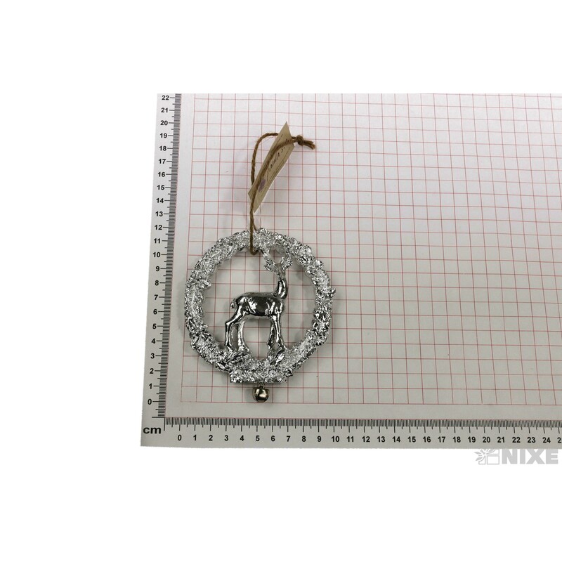 ZÁVĚS JELEN 10cm*STŘÍBRNÁ