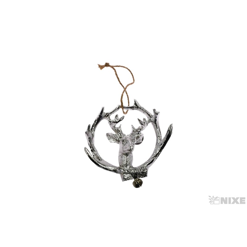 ZÁVĚS JELEN 9cm*STŘÍBRNÁ