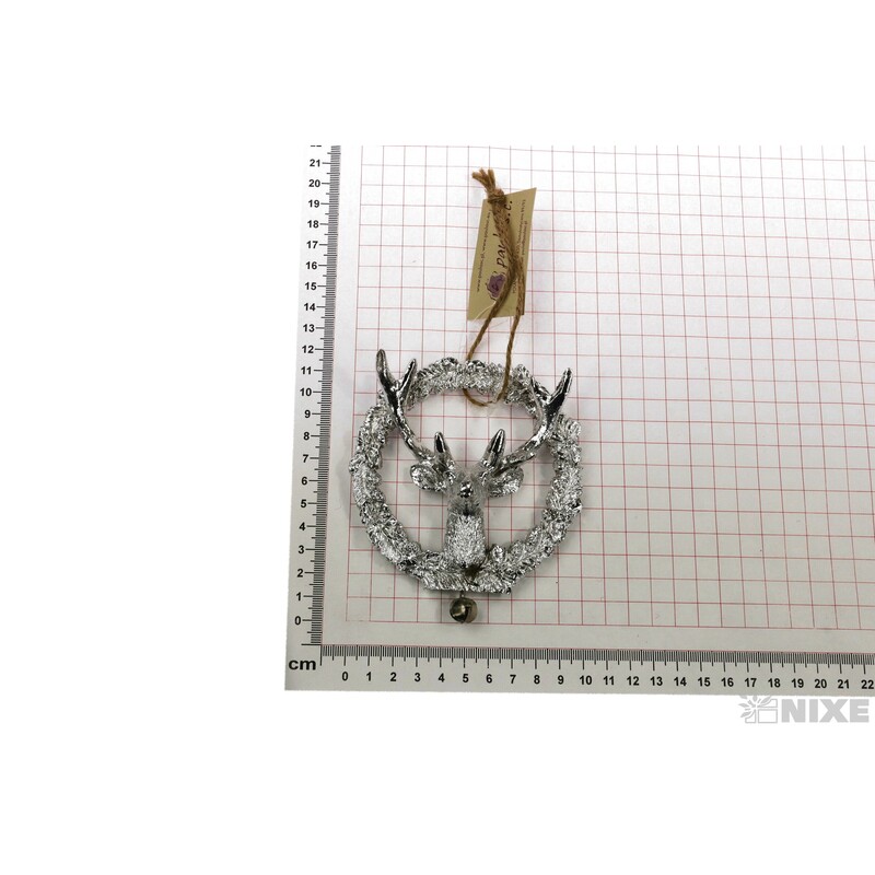 ZÁVĚS JELEN 10cm*STŘÍBRNÁ