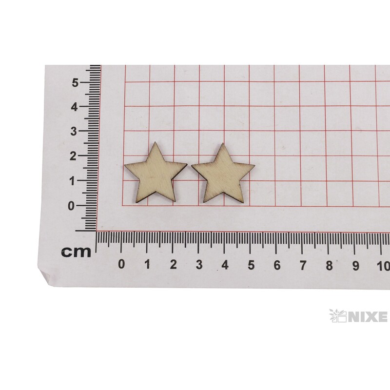 HVĚZDA D 2,5cm 60ks*PŘÍRODNÍ