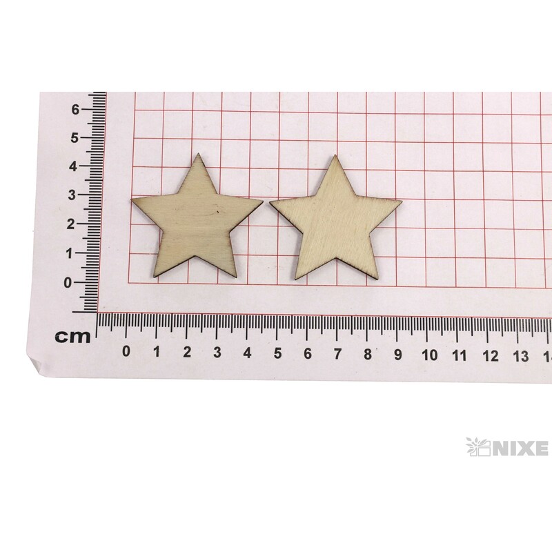 HVĚZDA D 4,5cm 36ks*PŘÍRODNÍ