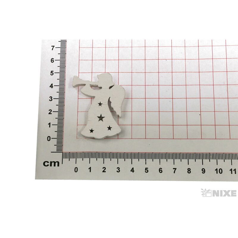 ANDĚL 4x5cm 6ks*BÍLÁ