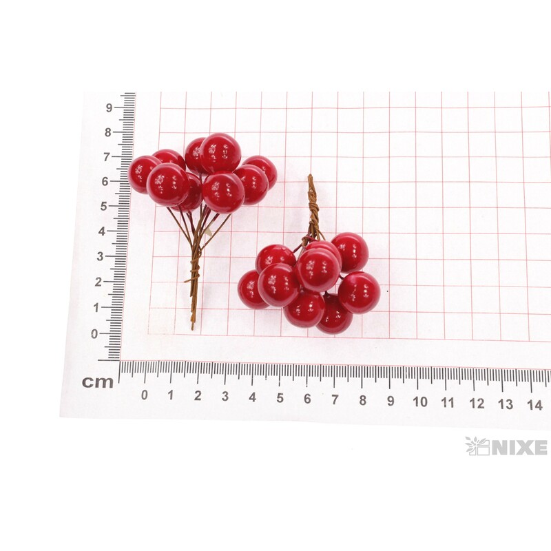 JEŘABINA 1,5x6cm 8ks 10sv*ČERVENÁ