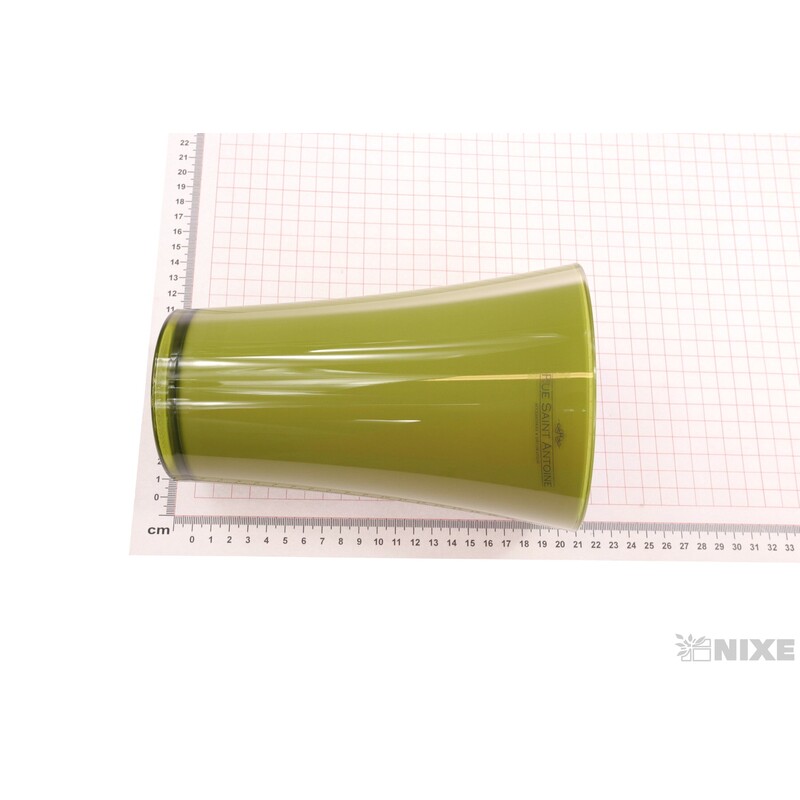 VÁZA FIZZY 20cm*ZELENÁ OLIVA