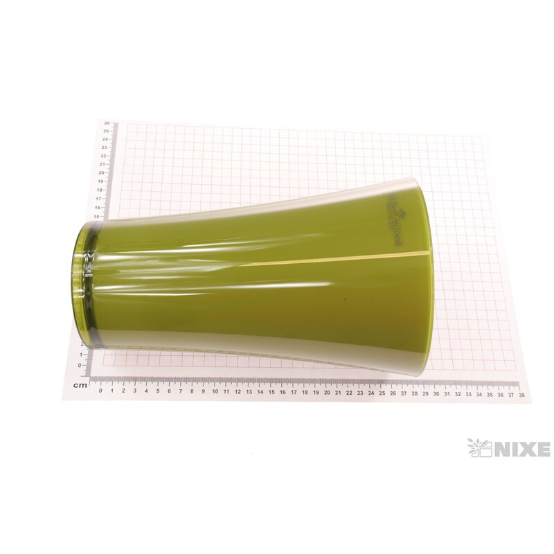 VÁZA FIZZY 27cm*ZELENÁ OLIVA