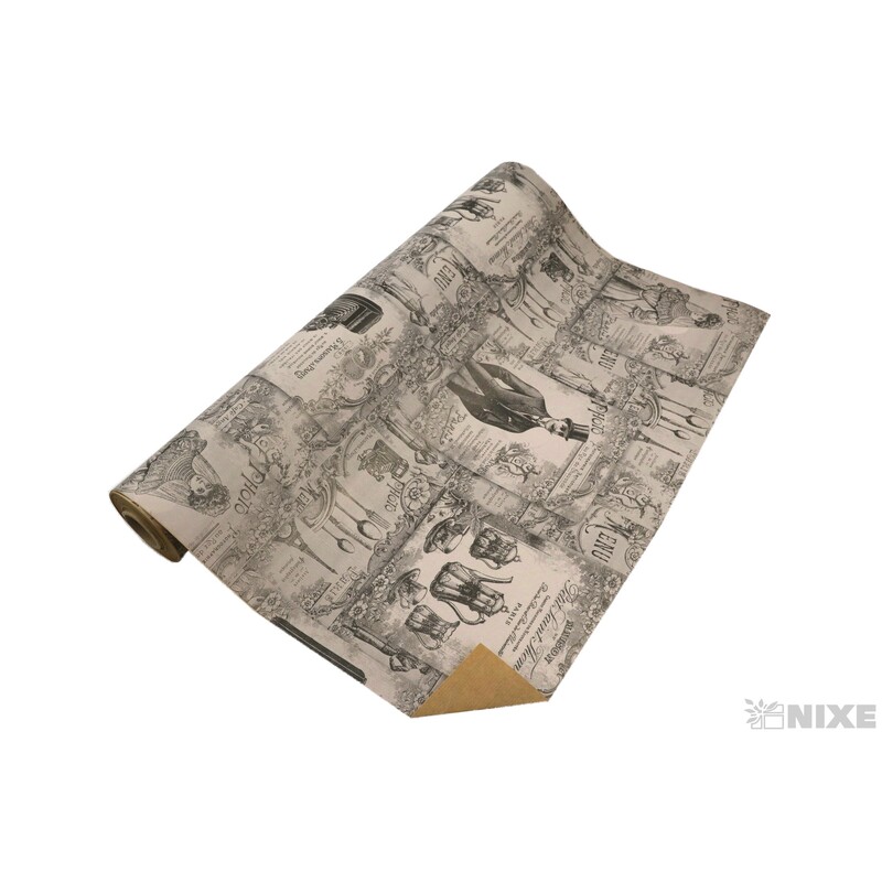 ROLE PAPÍR CHIC 60cmx50m*ČERNÁ