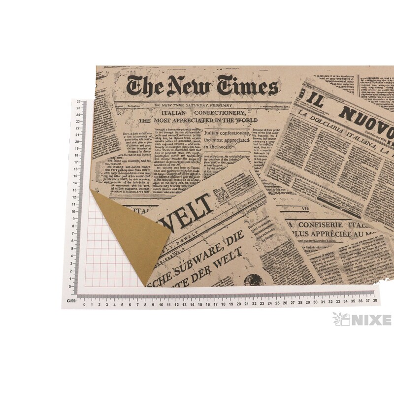 ROLE PAPÍR NEWSPAPER 70cmx50m*BÍLÁ+ČERNÁ