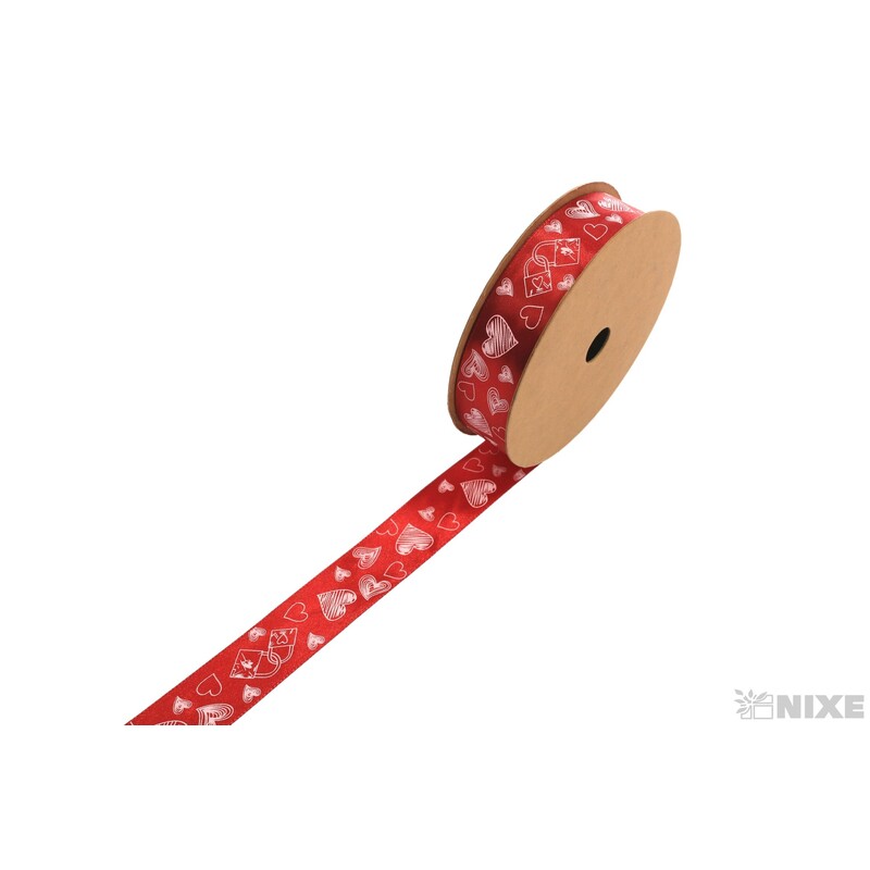 STUHA VALENTÝN 25mmx25yd*ČERVENÁ TM.