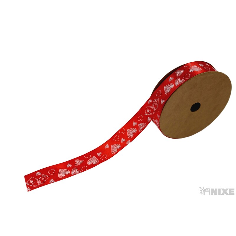 STUHA VALENTÝN 25mmx25yd*ČERVENÁ