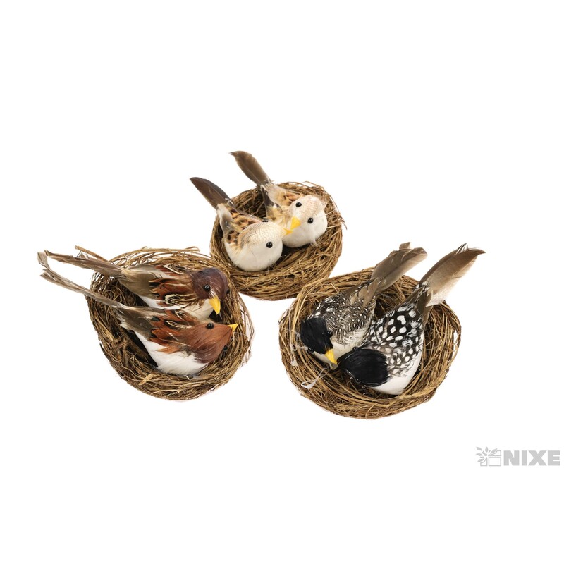 PTÁČEK  HNÍZDO 10cm*PŘÍRODNÍ