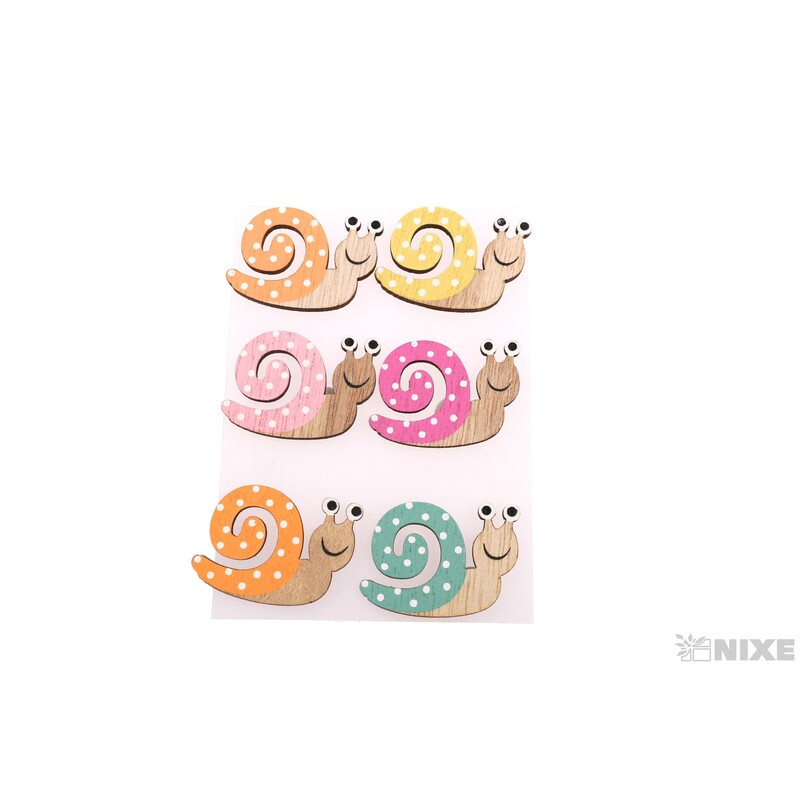 ŠNEK NALEP 4x3cm 6ks*MIX BAREV