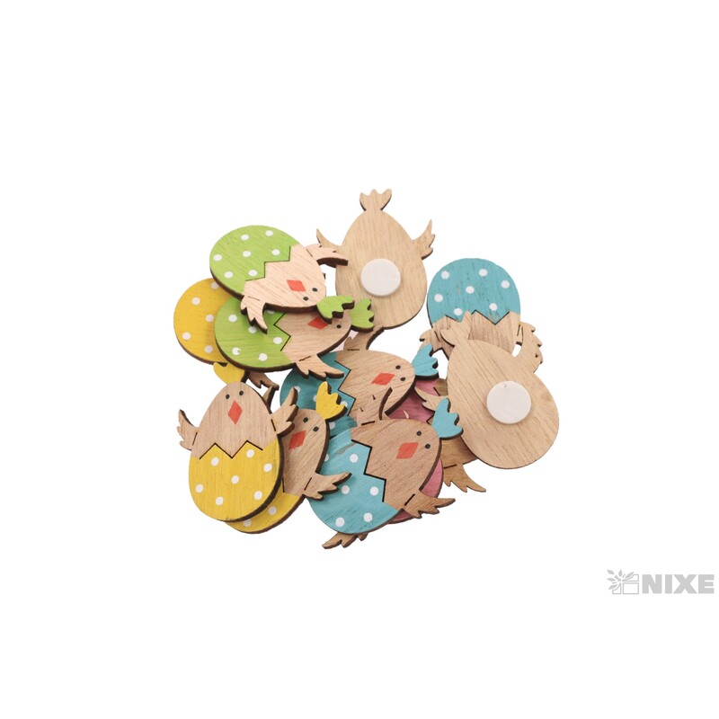 KUŘÁTKA NALEP 3x4cm 12ks*MIX BAREV