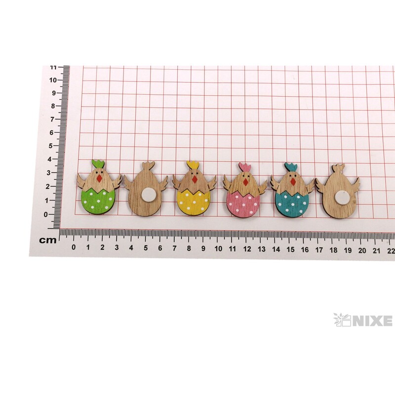 KUŘÁTKA NALEP 3x4cm 12ks*MIX BAREV