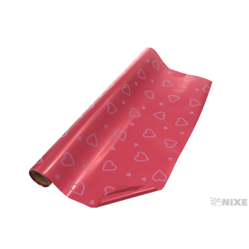 ROLE PLAST SRDCE 50cmx9yd*BORDOVÁ