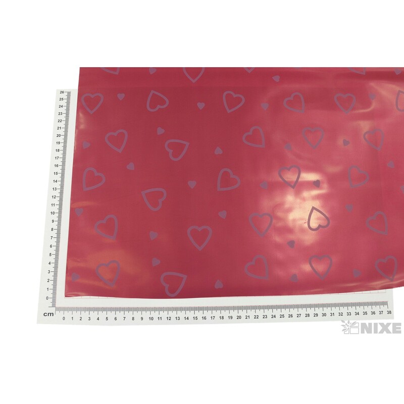 ROLE PLAST SRDCE 50cmx9yd*BORDOVÁ