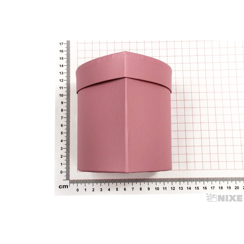 SRDCE BOX 11x11cm*RŮŽOVÁ