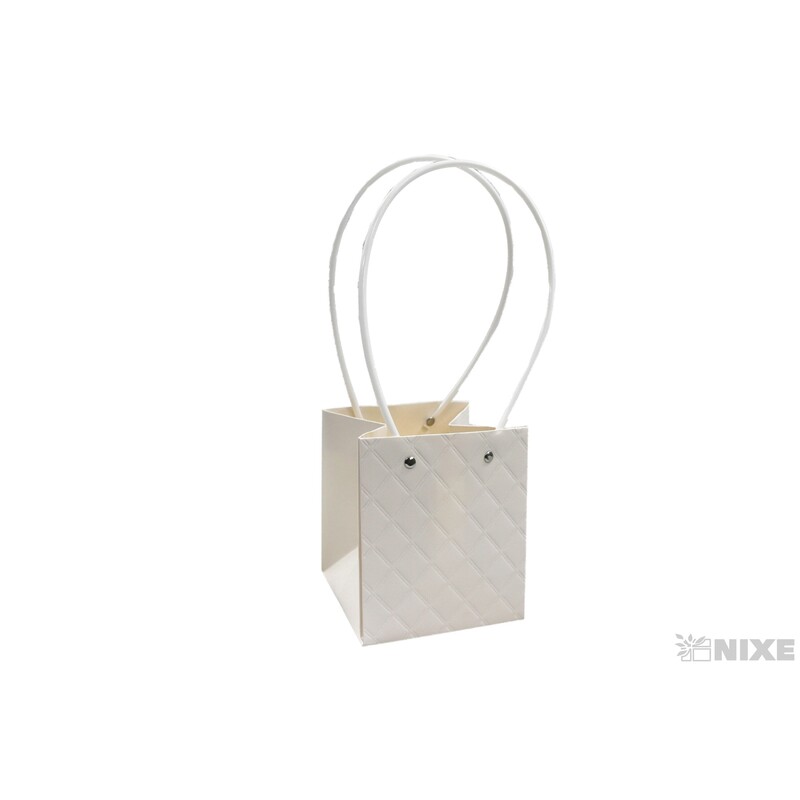 TAŠKA PLAST 13x12x15cm*BÍLÁ